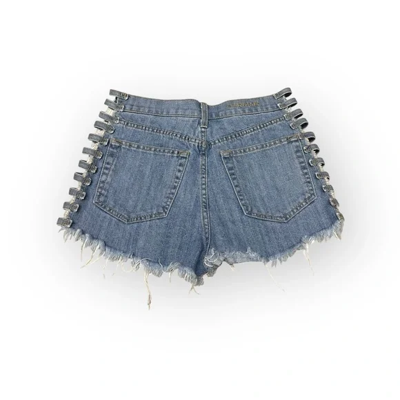 new LF Carmar ☆彡Cullen Open Ladder Side Denim Shorts ☆彡 Washed Denim ☆彡 28 - Picture 9 of 16